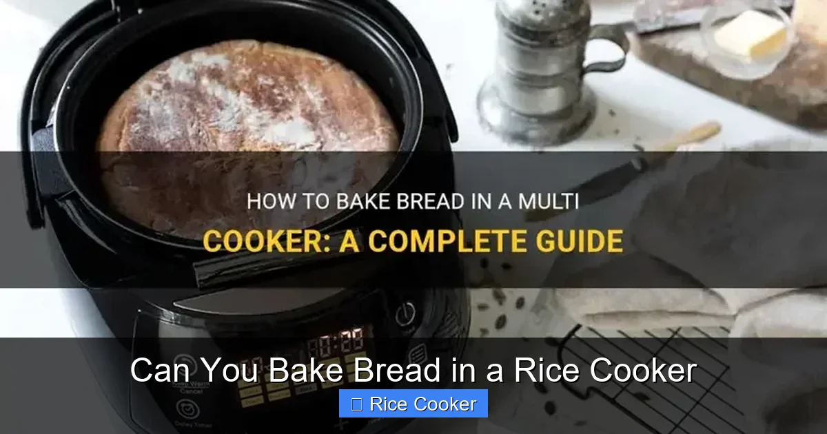 Can You Bake Bread in a Rice Cooker