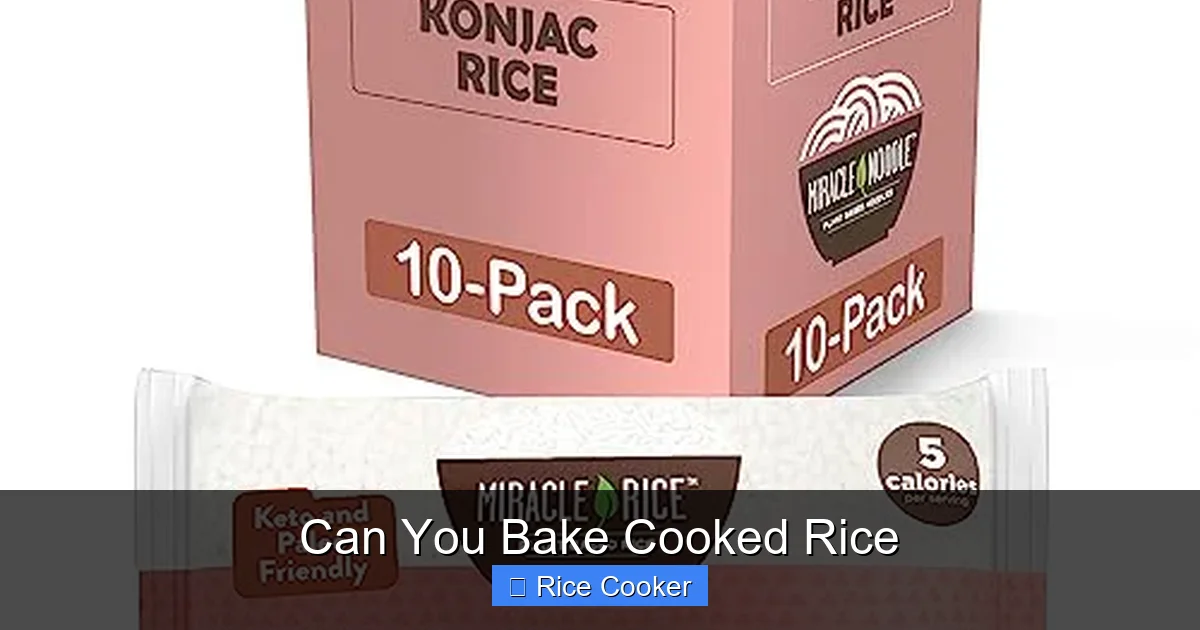 Can You Bake Cooked Rice