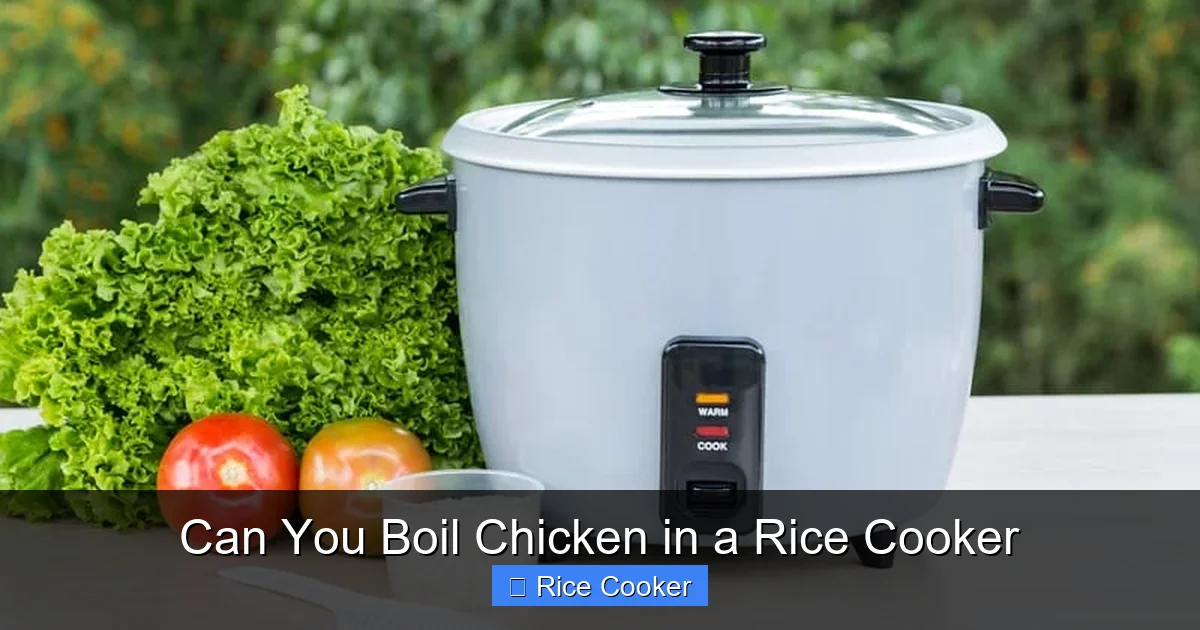 Can You Boil Chicken in a Rice Cooker