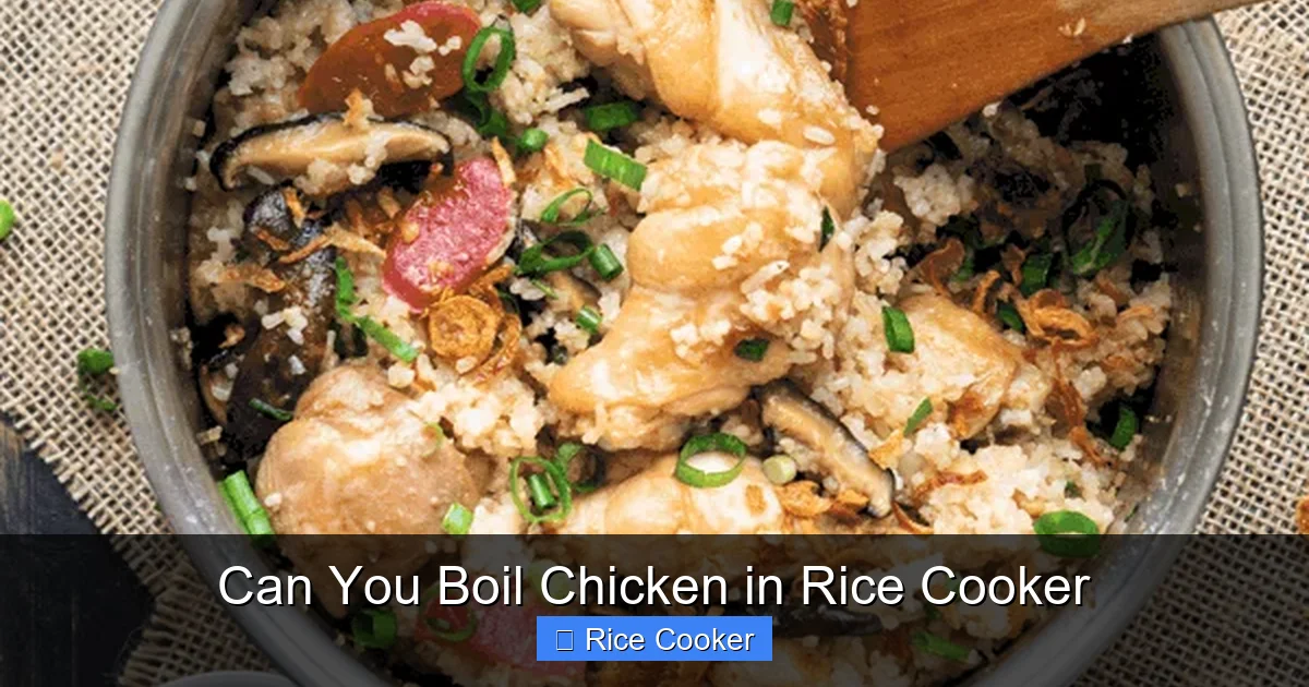 Can You Boil Chicken in Rice Cooker
