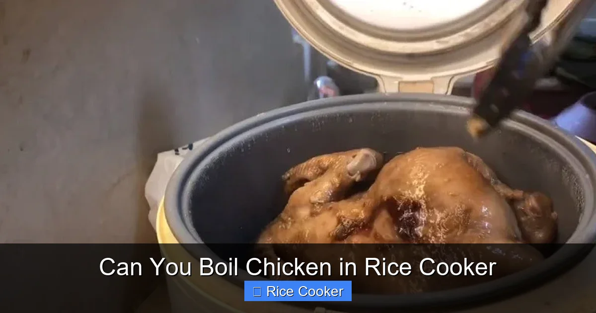 Can You Boil Chicken in Rice Cooker