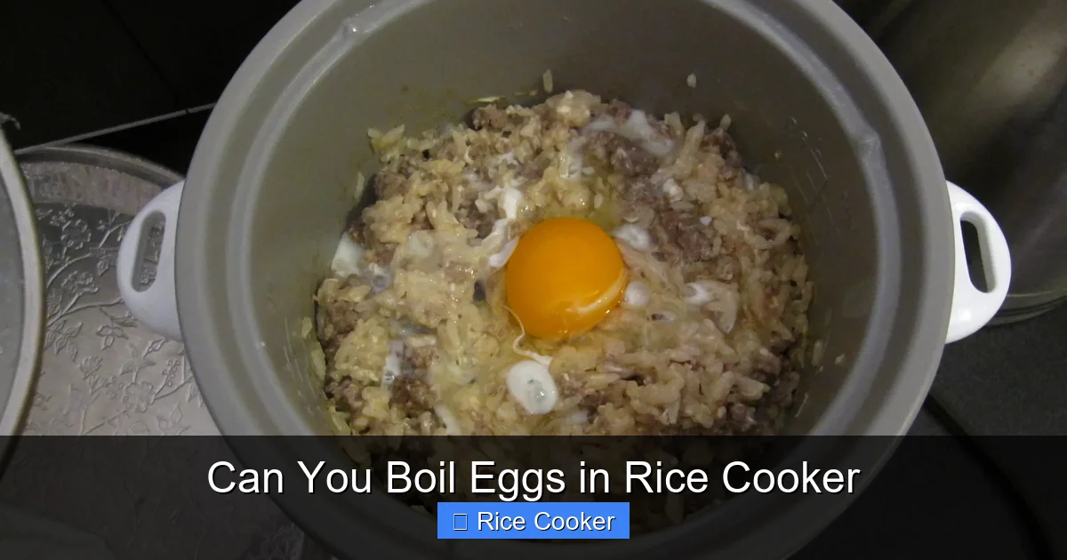 Can You Boil Eggs in Rice Cooker