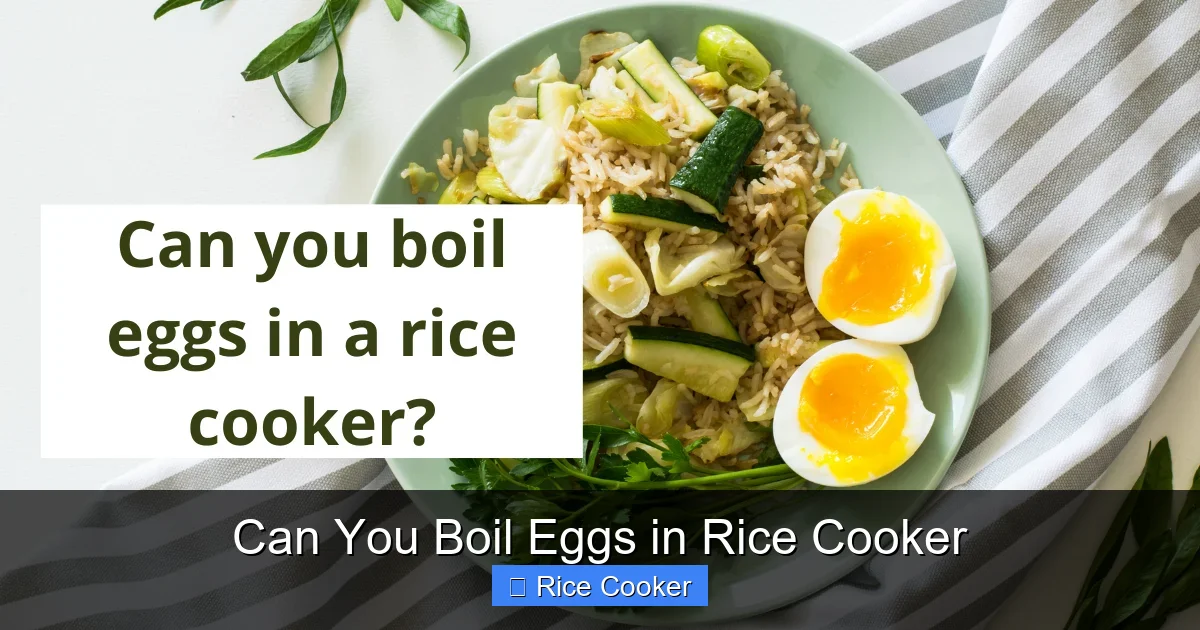 Can You Boil Eggs in Rice Cooker
