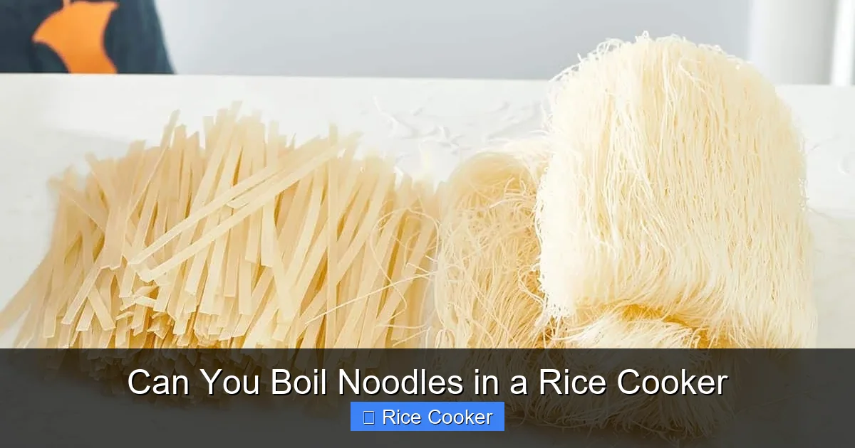 Can You Boil Noodles in a Rice Cooker