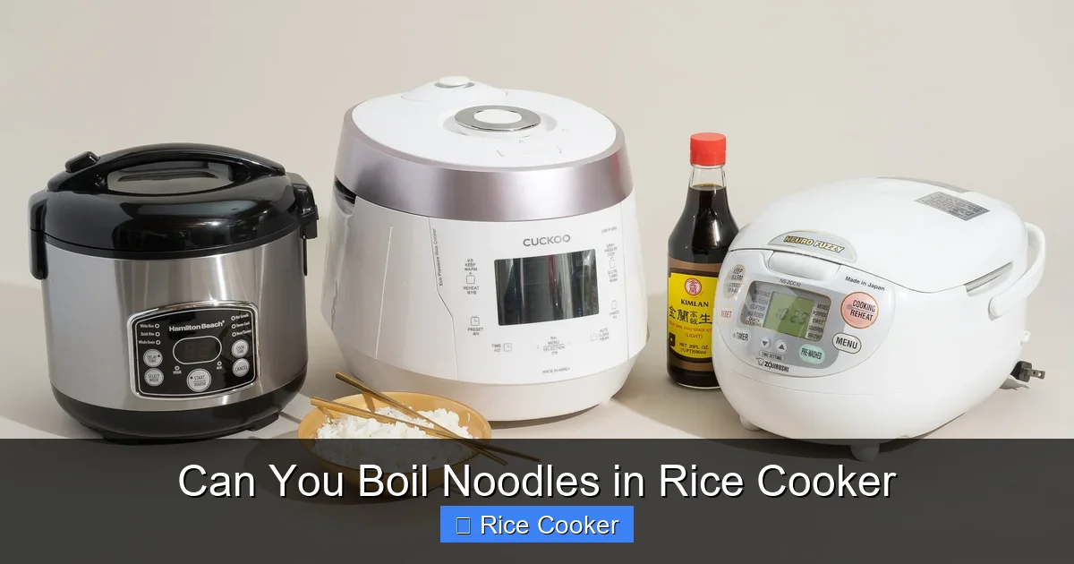 Can You Boil Noodles in Rice Cooker