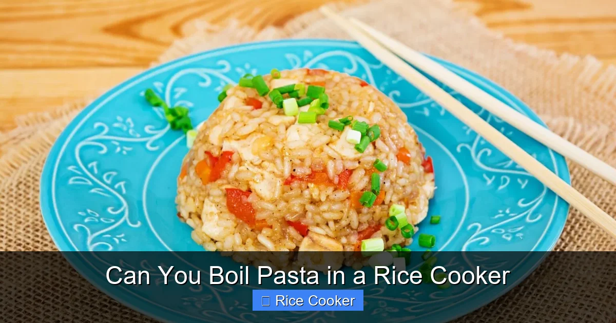 Can You Boil Pasta in a Rice Cooker