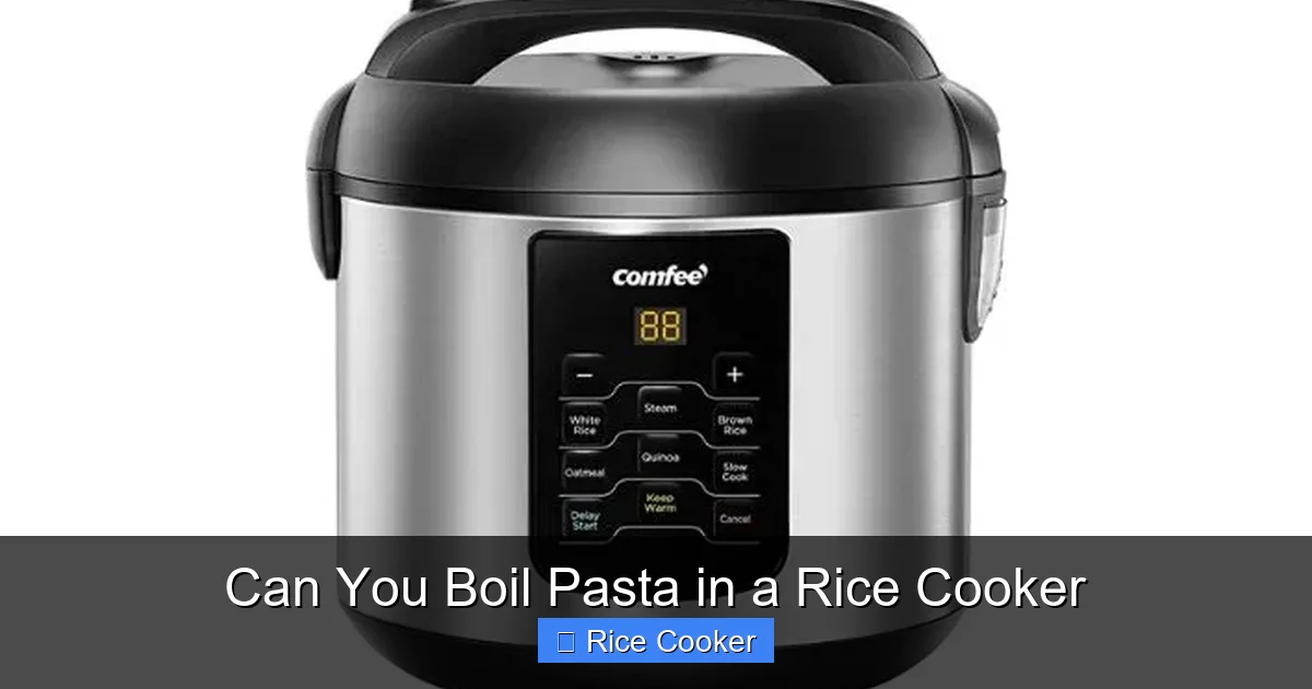 Can You Boil Pasta in a Rice Cooker