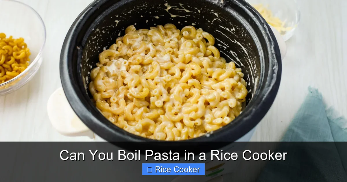 Can You Boil Pasta in a Rice Cooker