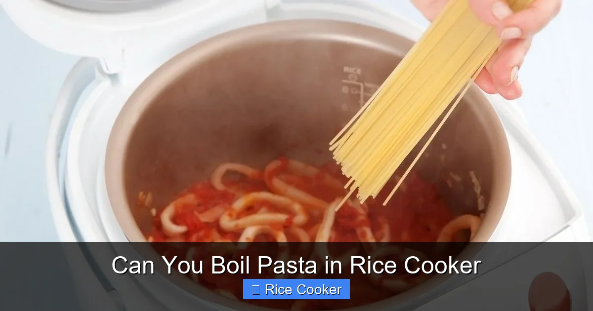 Can You Boil Pasta in Rice Cooker