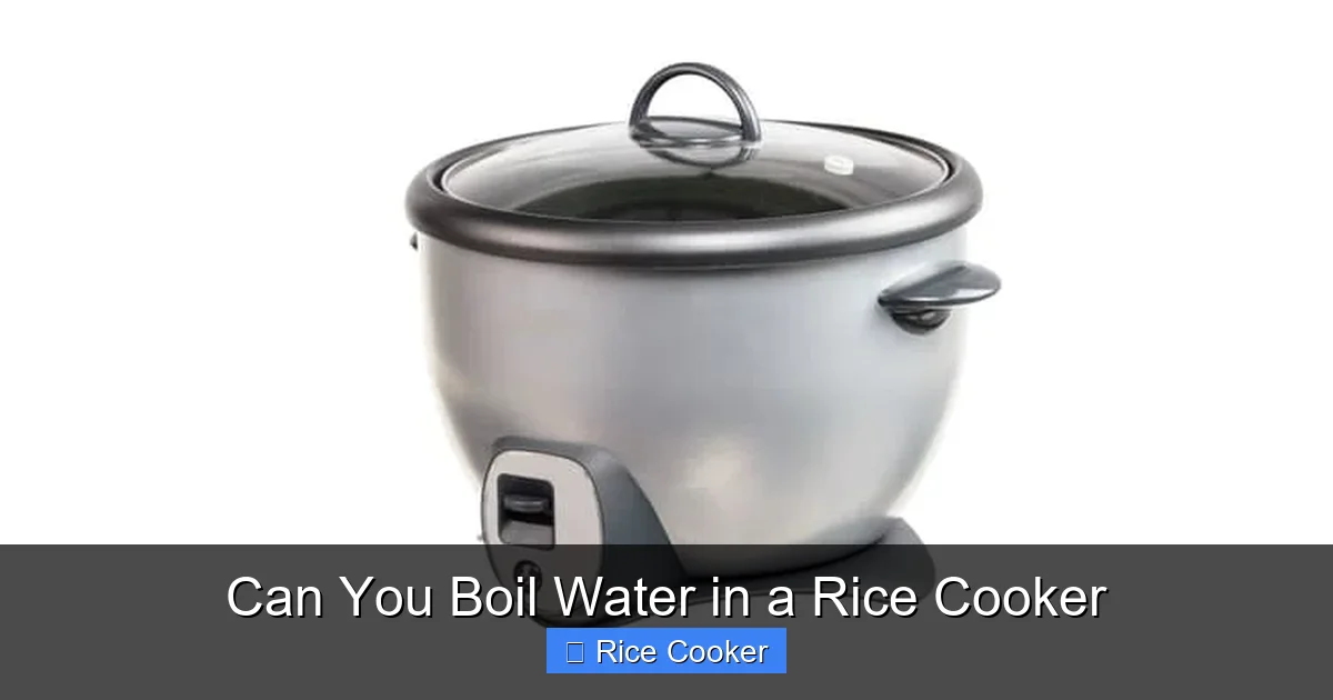 Can You Boil Water in a Rice Cooker