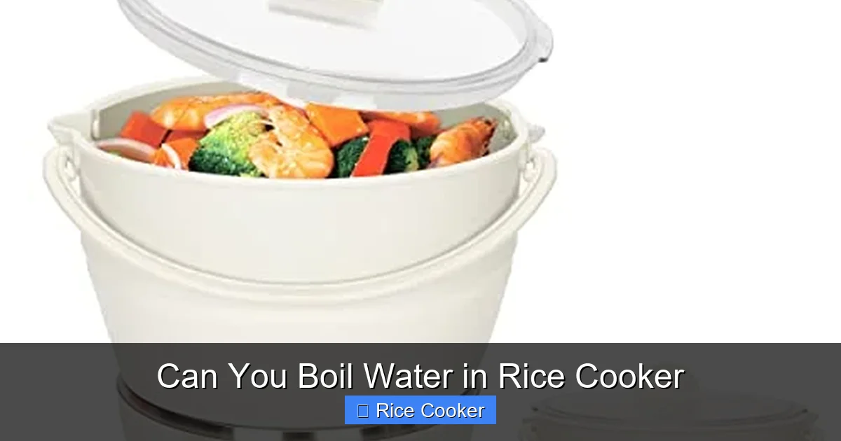 Can You Boil Water in Rice Cooker
