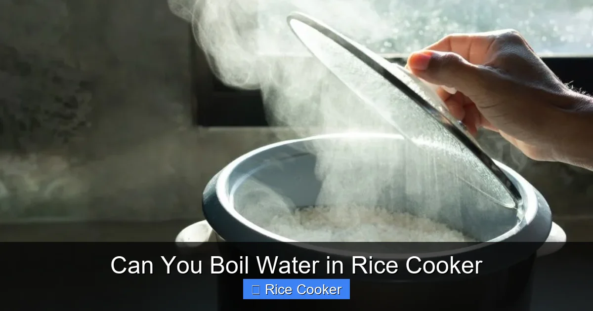 Can You Boil Water in Rice Cooker
