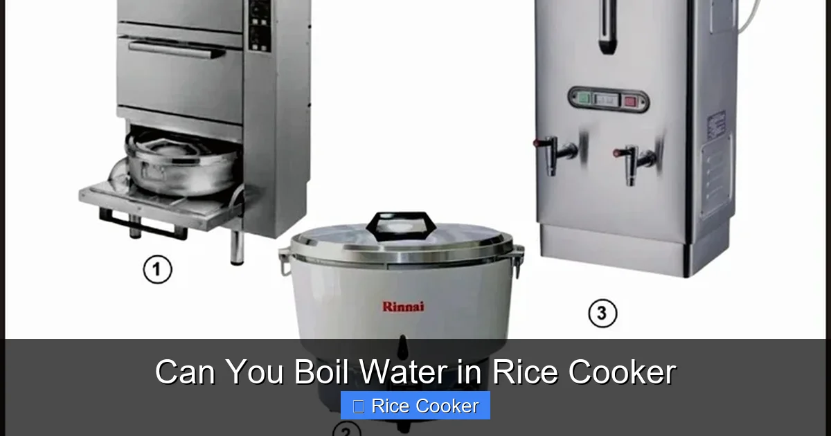 Can You Boil Water in Rice Cooker