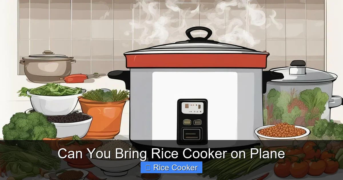 Can You Bring Rice Cooker on Plane
