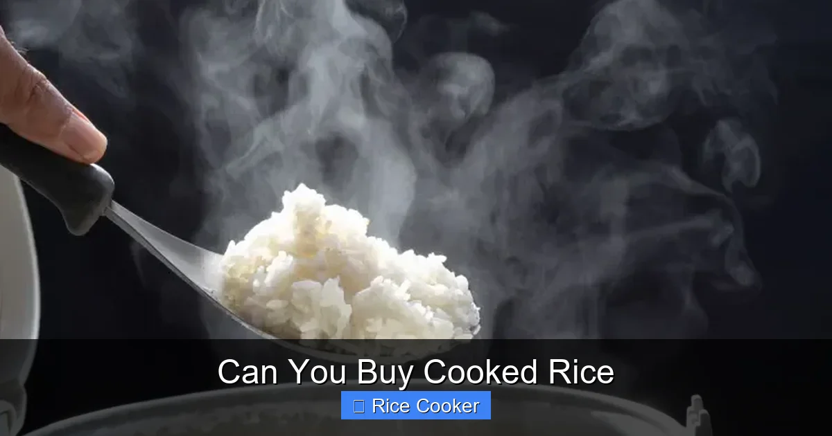 Can You Buy Cooked Rice