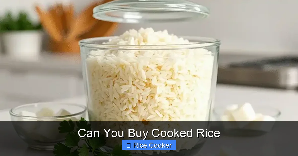 Can You Buy Cooked Rice