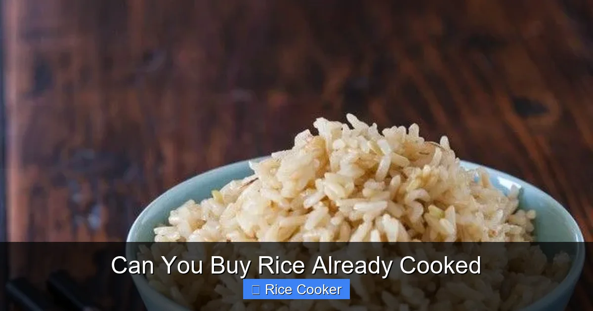 Can You Buy Rice Already Cooked
