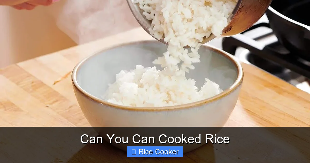 Can You Can Cooked Rice