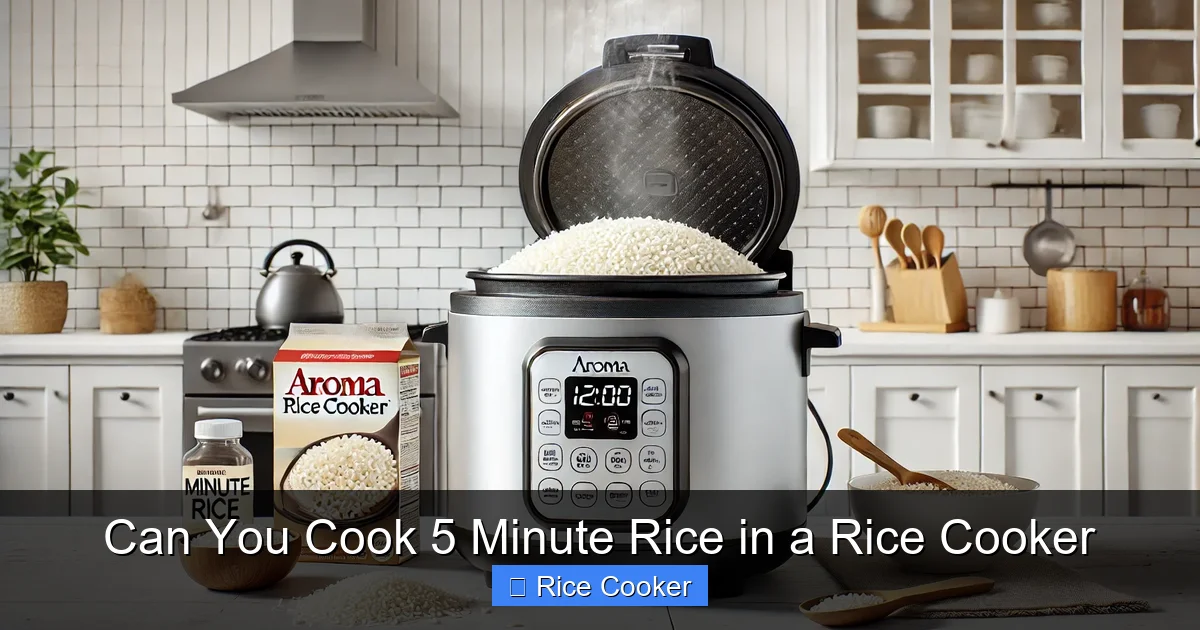 Can You Cook 5 Minute Rice in a Rice Cooker