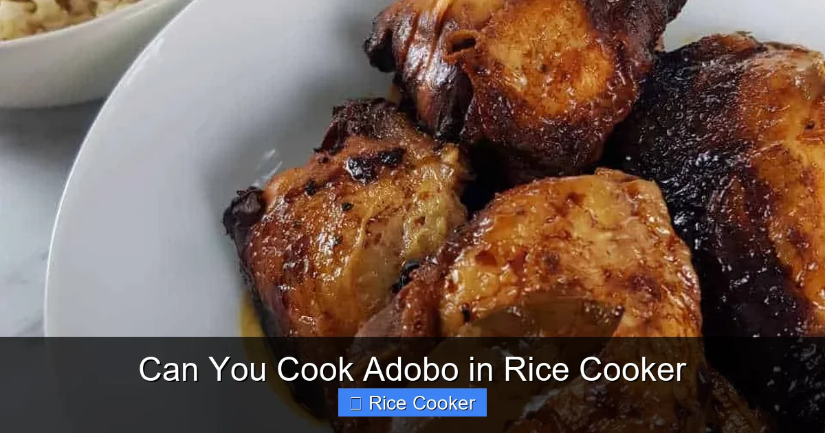 Can You Cook Adobo in Rice Cooker