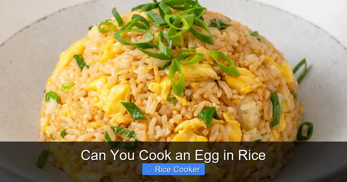 Can You Cook an Egg in Rice