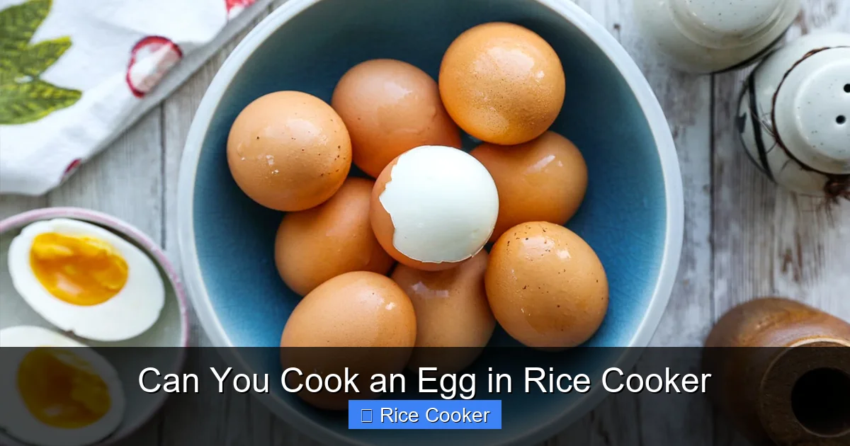 Can You Cook an Egg in Rice Cooker