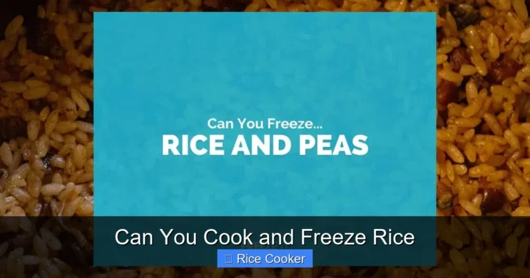 Can You Cook and Freeze Rice