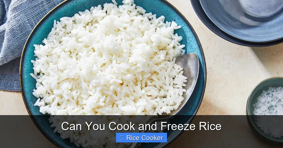 Can You Cook and Freeze Rice