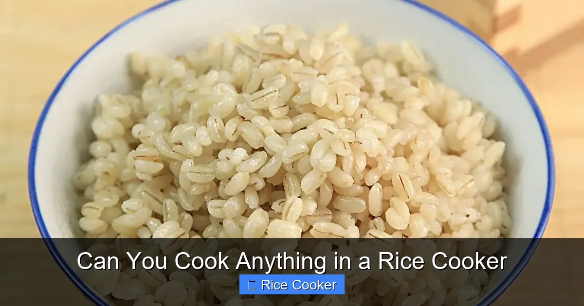 Can You Cook Anything in a Rice Cooker