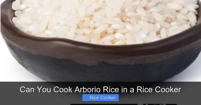 Can You Cook Arborio Rice in a Rice Cooker