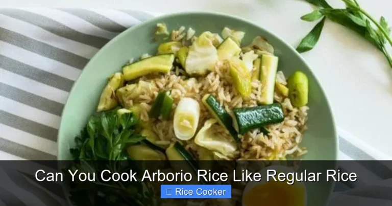 Can You Cook Arborio Rice Like Regular Rice