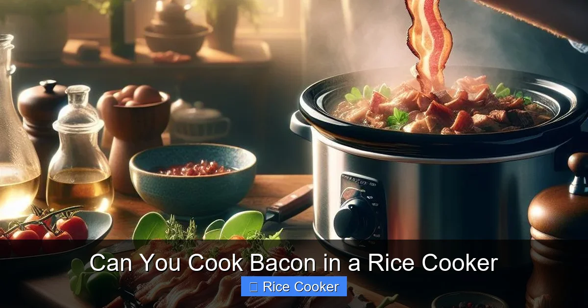 Can You Cook Bacon in a Rice Cooker
