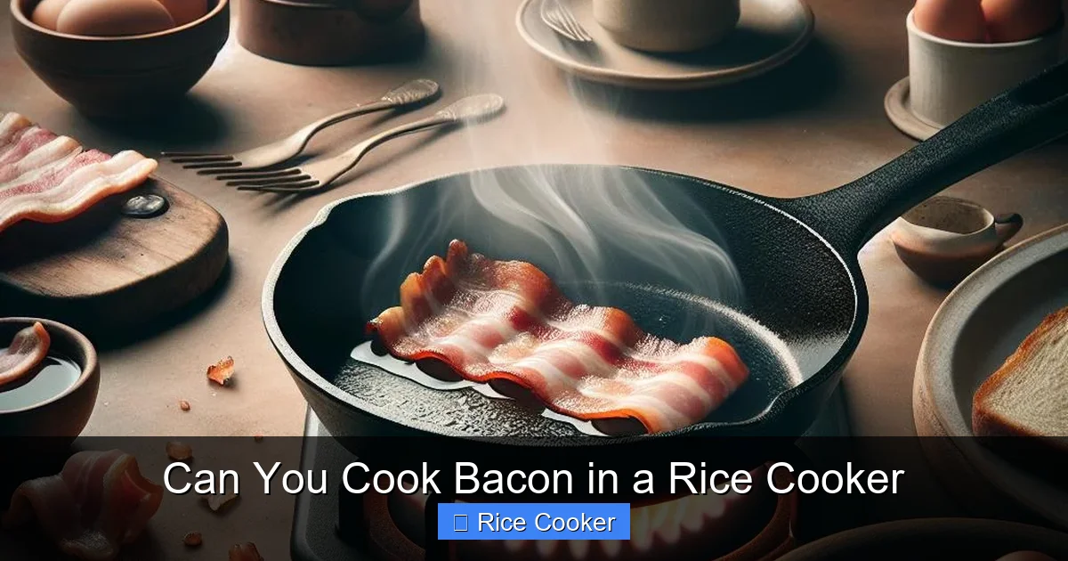 Can You Cook Bacon in a Rice Cooker