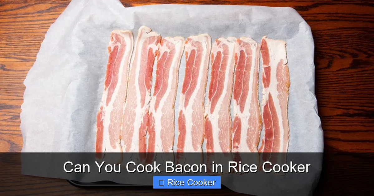 Can You Cook Bacon in Rice Cooker