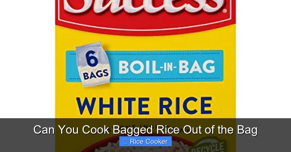 Can You Cook Bagged Rice Out of the Bag