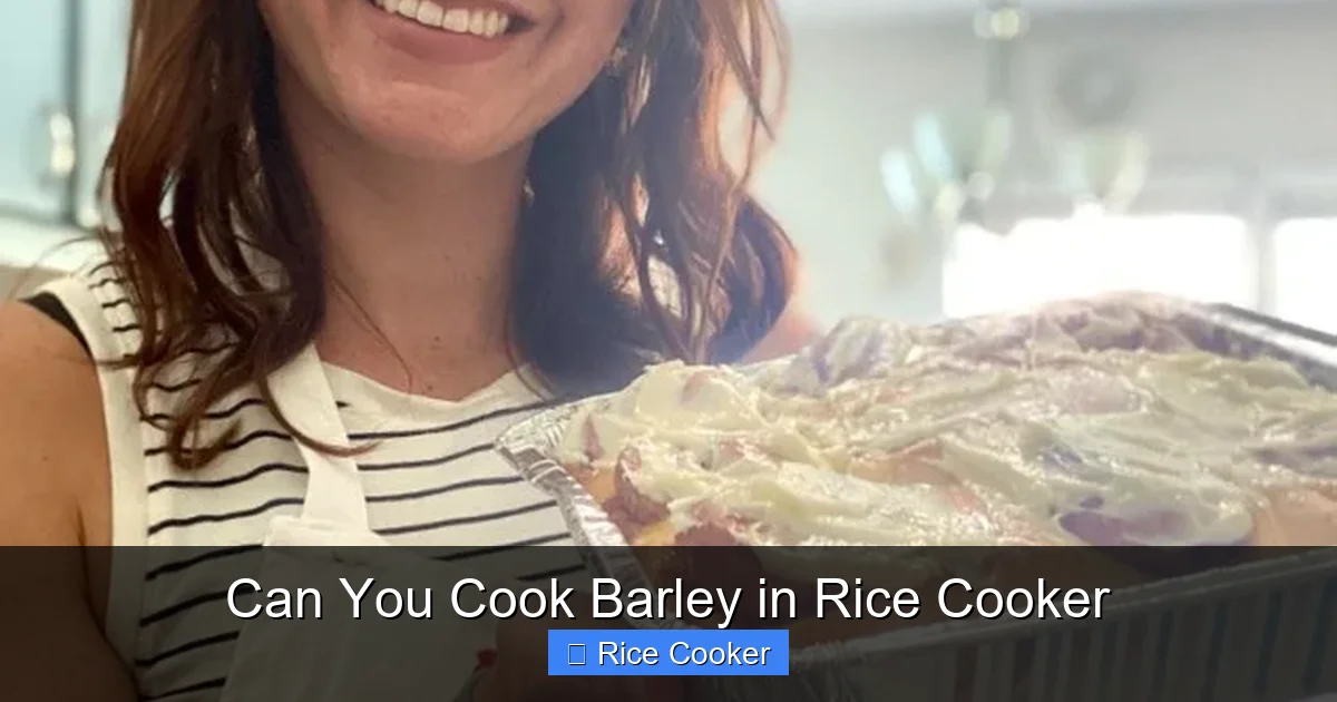 Can You Cook Barley in Rice Cooker