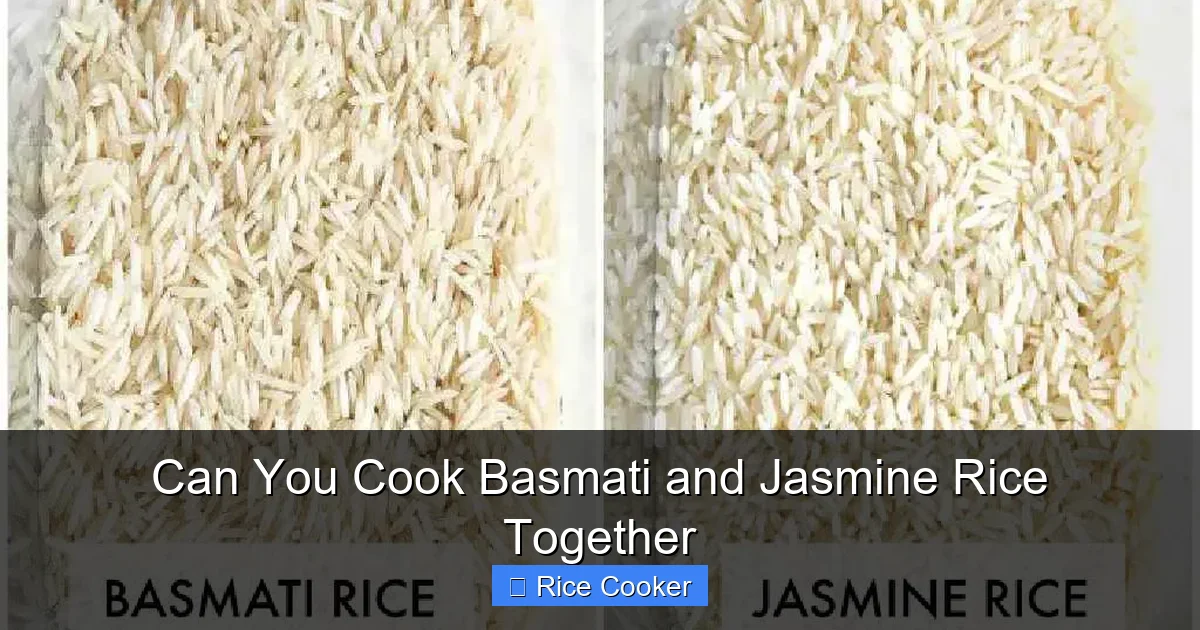 Can You Cook Basmati and Jasmine Rice Together