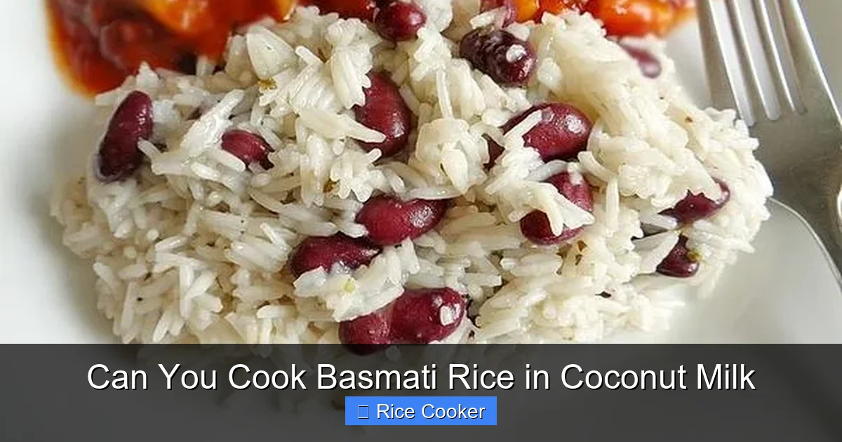 Can You Cook Basmati Rice in Coconut Milk