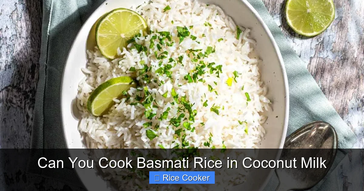 Can You Cook Basmati Rice in Coconut Milk