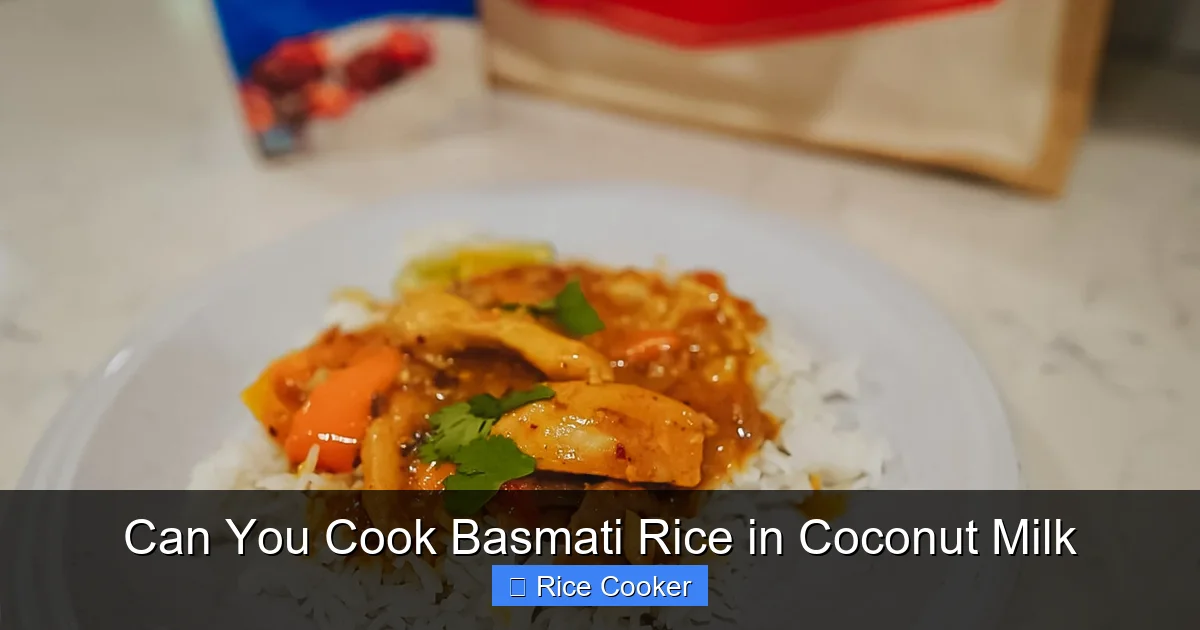 Can You Cook Basmati Rice in Coconut Milk