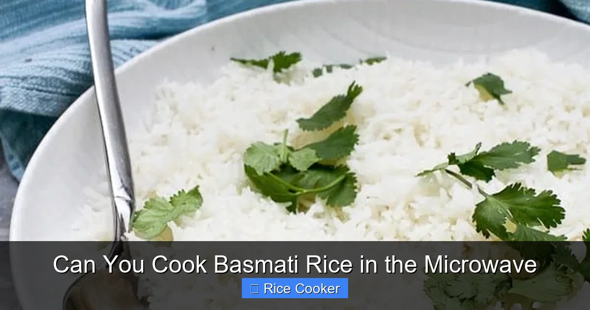 Can You Cook Basmati Rice in the Microwave