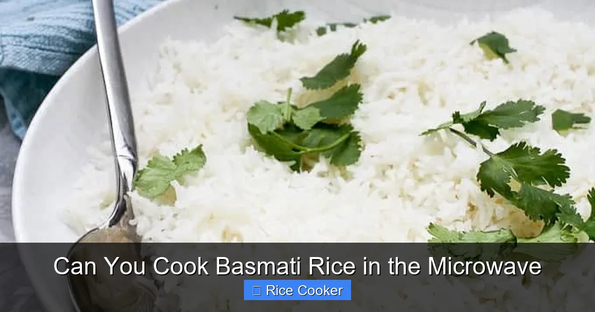 Can You Cook Basmati Rice in the Microwave