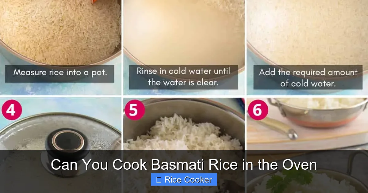 Can You Cook Basmati Rice in the Oven