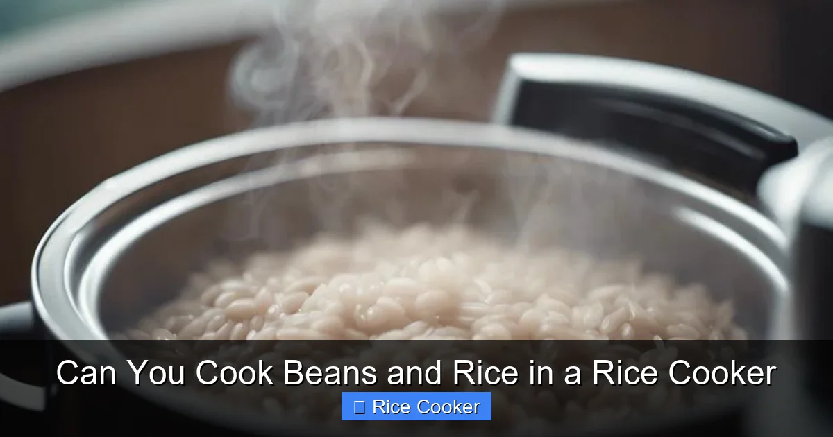 Can You Cook Beans and Rice in a Rice Cooker