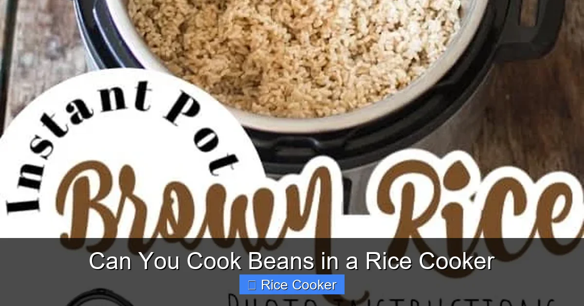 Can You Cook Beans in a Rice Cooker