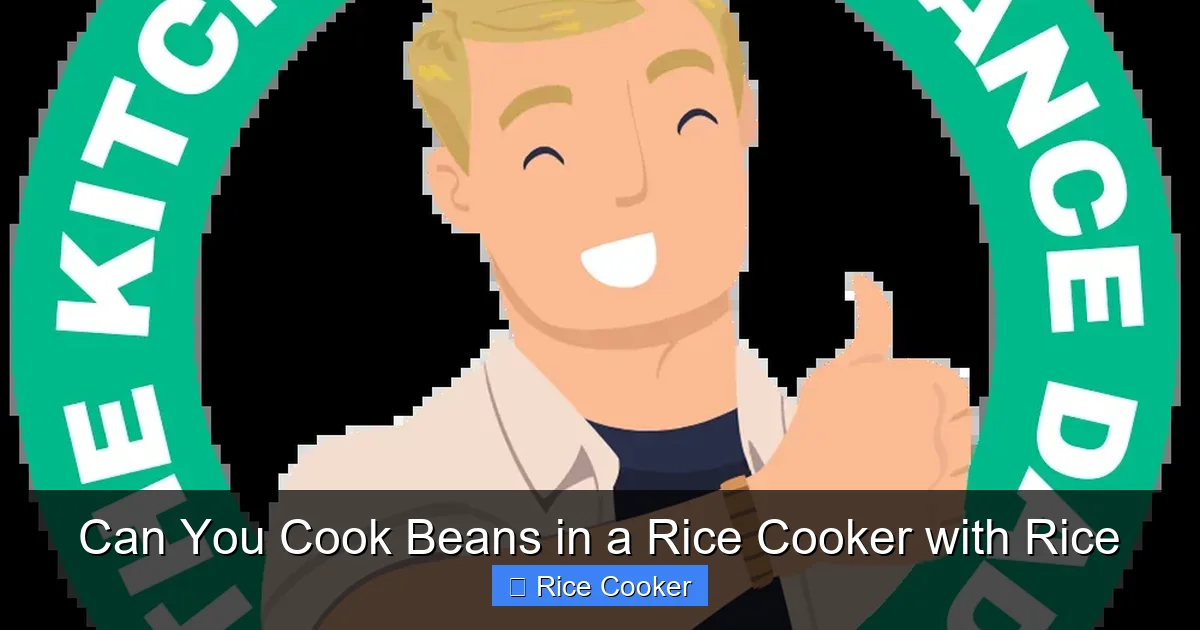 Can You Cook Beans in a Rice Cooker with Rice
