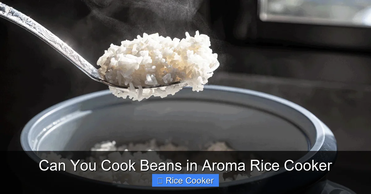 Can You Cook Beans in Aroma Rice Cooker