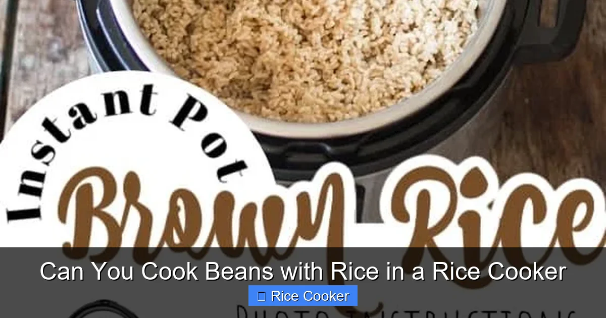 Can You Cook Beans with Rice in a Rice Cooker