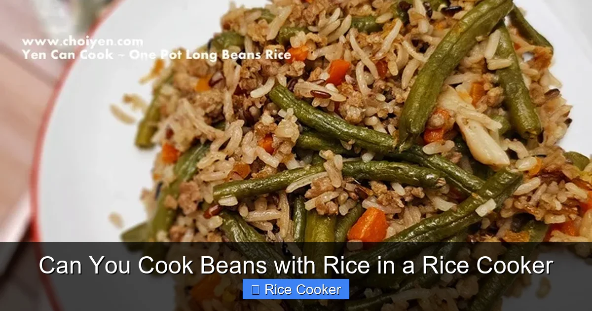 Can You Cook Beans with Rice in a Rice Cooker