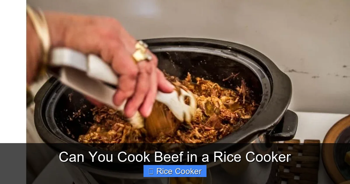 Can You Cook Beef in a Rice Cooker